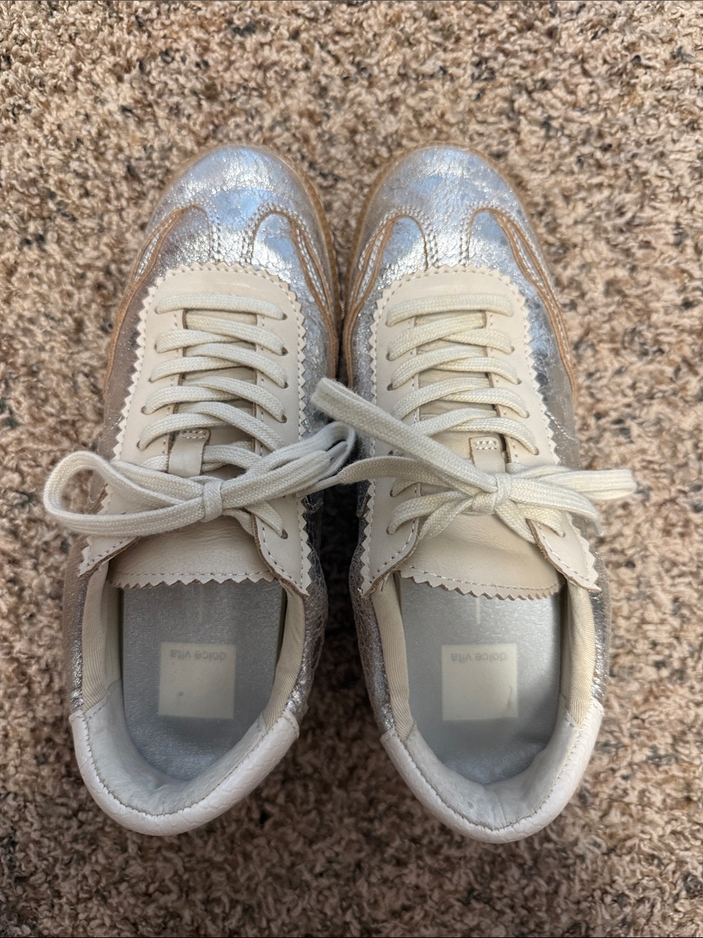 Dolce Vita Notice Sneakers in Silver- Size 7